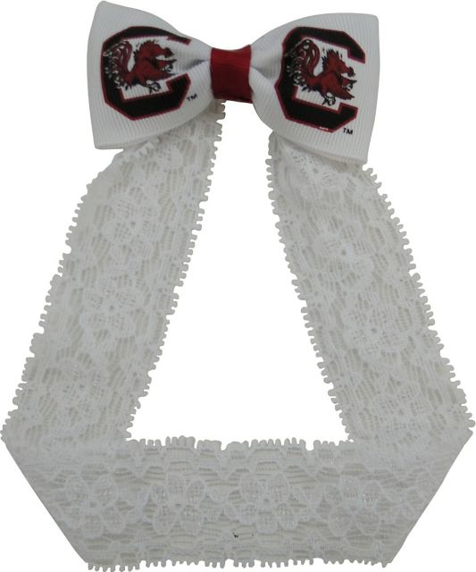 University of South Carolina Infant Lace Headband with Bow