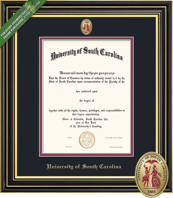 University of South Carolina 14'' x 11'' Prestige Diploma Frame
