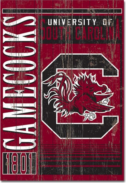 University of South Carolina 25''x 36'' Showcase Plank Sign - ONLINE ONLY