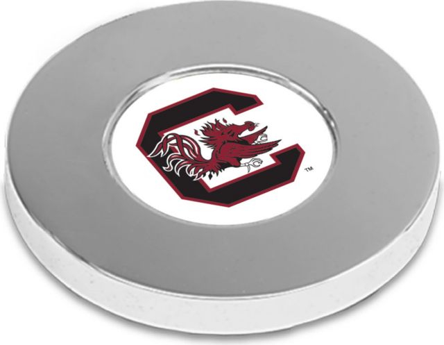 CSI Silver Paperwitheight (Gift Boxed) With Colored Medallion - ONLINE ONLY