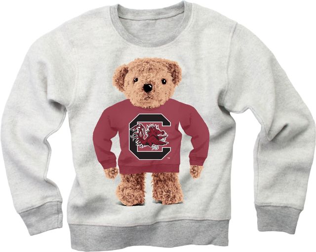 University of South Carolina Toddler Reverse Fleece Teddy Bear Crew