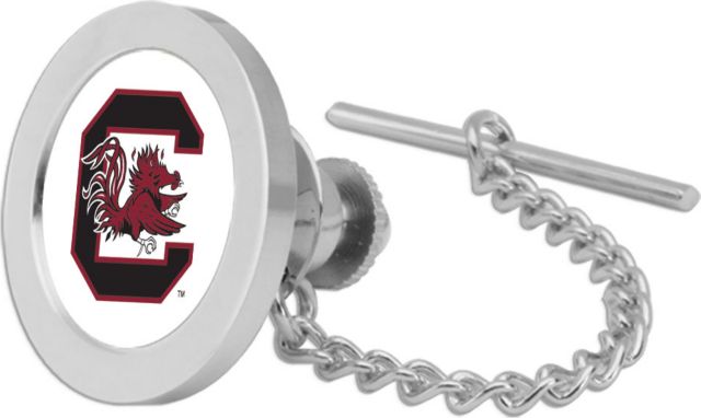 CSI Silver Tie Tack/Lapel Pin Gift Boxed With Colored Medallion - ONLINE ONLY