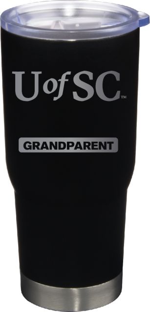 22 oz Matte Black Stainless Steel Tumbler Grandparent