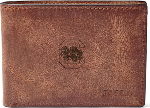 Fossil Leather Derrick Front Pocket Bifold - Brown - ONLINE ONLY