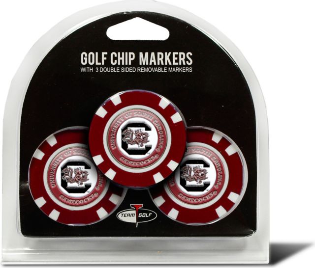 University of South Carolina Golf Ball Chip Markers 3-Count