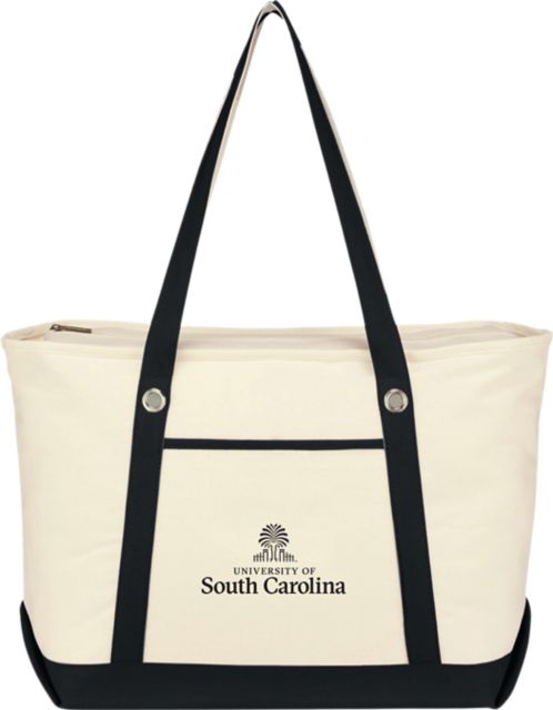 University of South Carolina Canvas Zippered Tote Bag