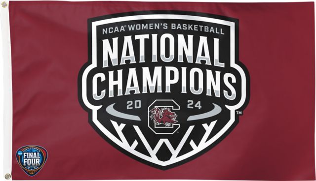 University of South Carolina Women's Basketball 2024 National Champions 3'x5'  Deluxe Flag
