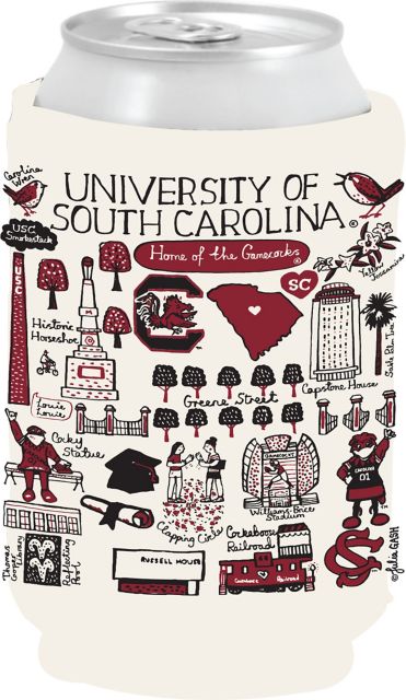University of South Carolina Julia Gash Can Coozie
