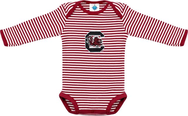 University of South Carolina Infant Striped Long Sleeve Bodysuit