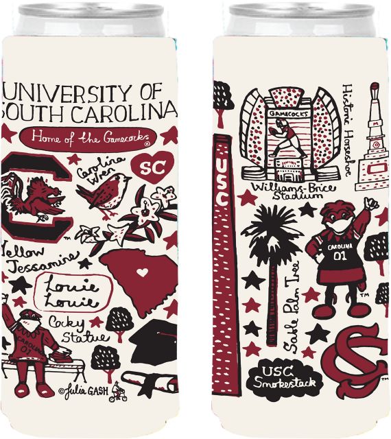University of South Carolina Slim Can Coozie