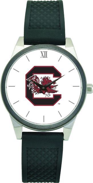 CSI Women's Wristwatch (Gift Boxed) With Black Silicone Strap And Color Medallion. - ONLINE ONLY