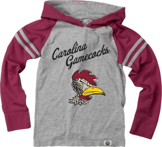 University of South Carolina Gamecocks Toddler Boys Raglan Hooded Long Sleeve Shirt