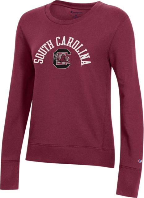 South Carolina Gamecocks League Collegiate Wear Women's 1636 Boxy Pullover  Sweatshirt - Ash