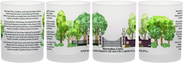 University of South Carolina 14 oz. Frosted Rocks Glass