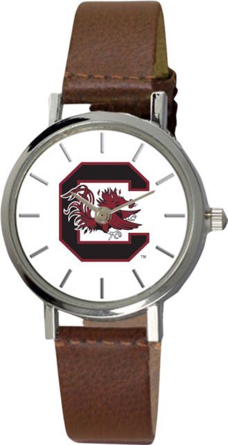 University of South Carolina 28 mm Ladies Leather Watch