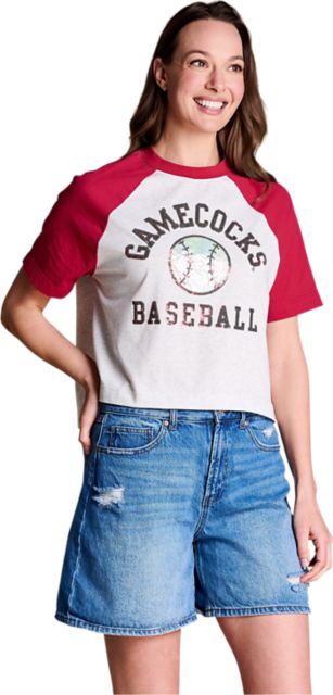 University of South Carolina Women's Baseball Sequin Short Sleeve T-Shirt