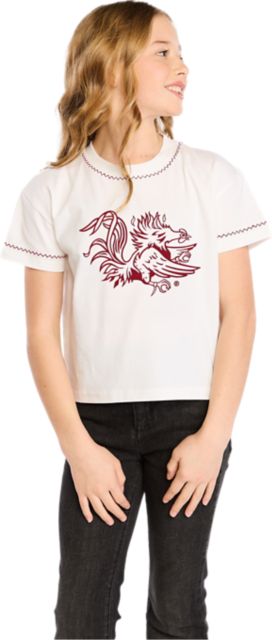 University of South Carolina Youth Girls Embroidery Short Sleeve T-Shirt