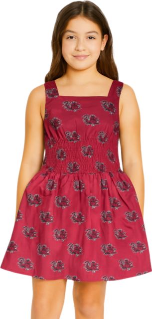 University of South Carolina Youth Girls Smocked Dress
