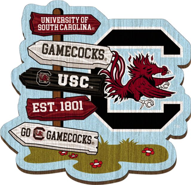 University of South Carolina Gamecocks Halftime Sign Post Magnet