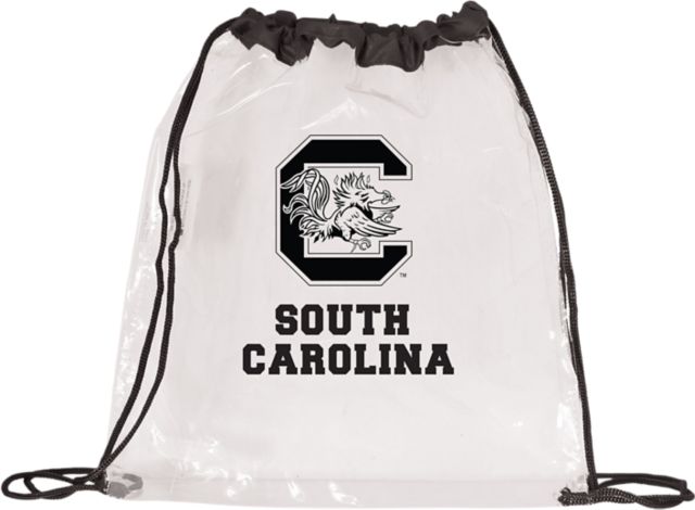 University of South Carolina Clear Drawstring Tote