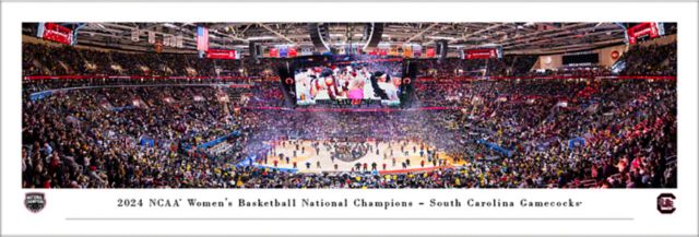 University of South Carolina Women's Basketball 2024 National Champions Unframed Panoramic Print