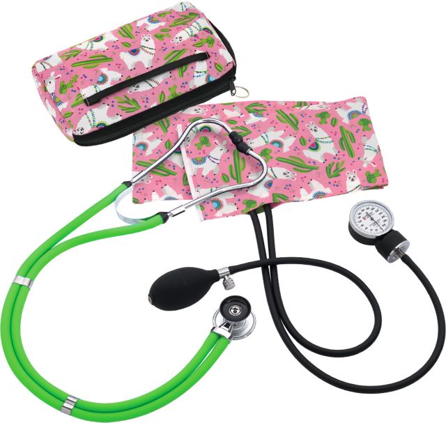 pink sphygmomanometer