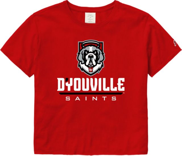 D’Youville University Saints Women's Cropped Short Sleeve T-Shirt