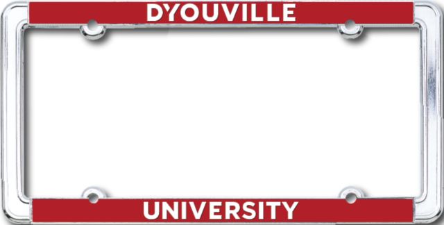 D’Youville University Thin Dome License Plate Frame