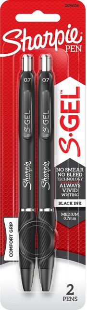 Pen+gear Retractable Gel Pens - Black - 12 ct