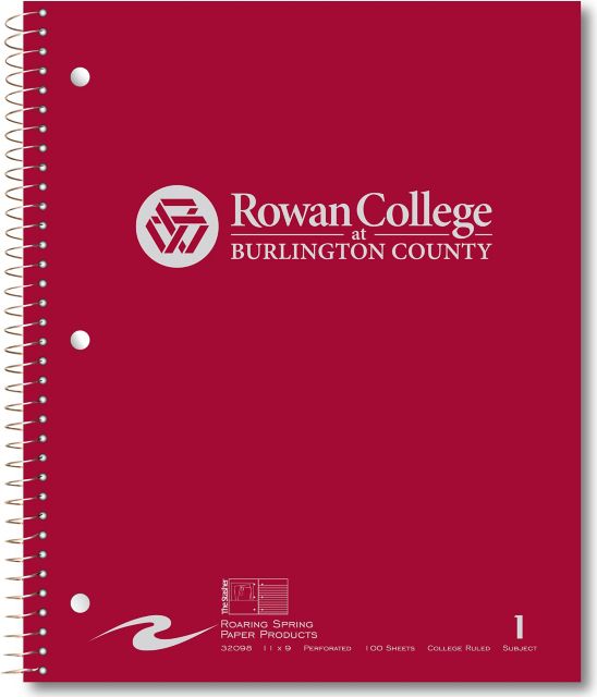 Rowan College at Burlington County Notebook 100-Sheet