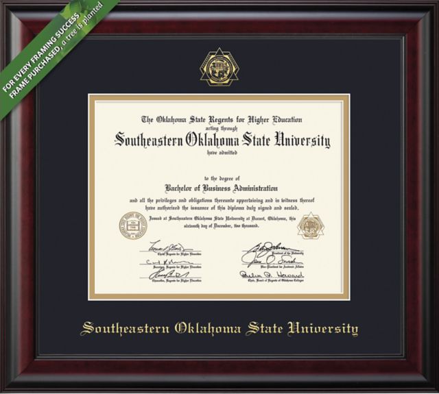 Southeastern Oklahoma State University Classic 8.5 x 11 Diploma Frame