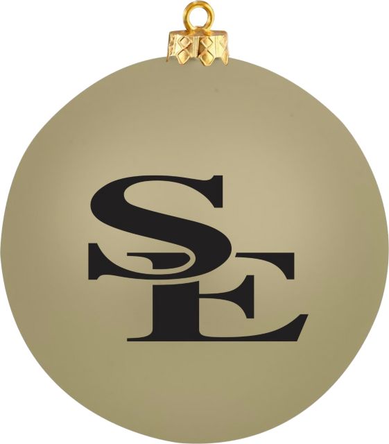 Southeastern Oklahoma State University Shatterproof Round Ornament