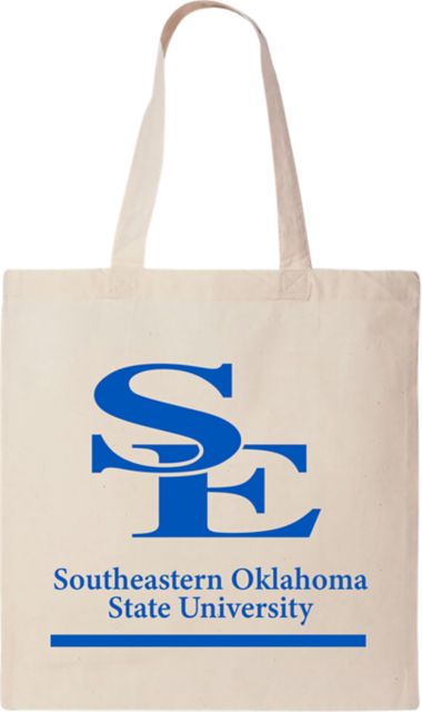Southeastern Oklahoma State University 15 x 16 Canvas Tote Bag