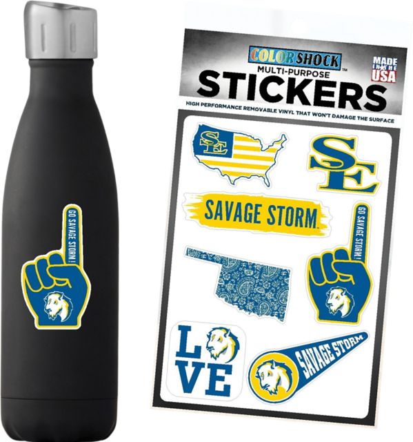 Southeastern Oklahoma State University 7.5'' x 7.5'' Sticker Sheet