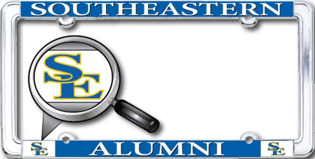 Southeastern Oklahoma State University Alumni Thin Dome License Plate Frame