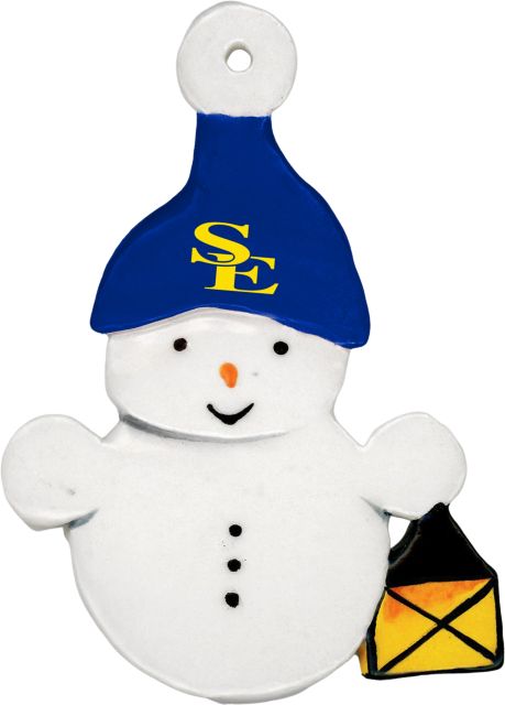Southeastern Oklahoma State University Snowman Ornament