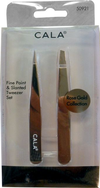 Cala Tweezer 2pk Rose Gold Collection