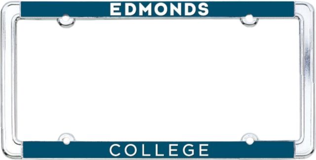 Edmonds College Thin Dome License Plate Frame