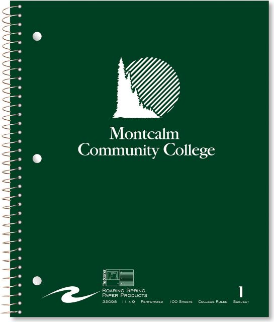 MONTCALM COMMUNITY COLLEGE 1 Subject Notebook