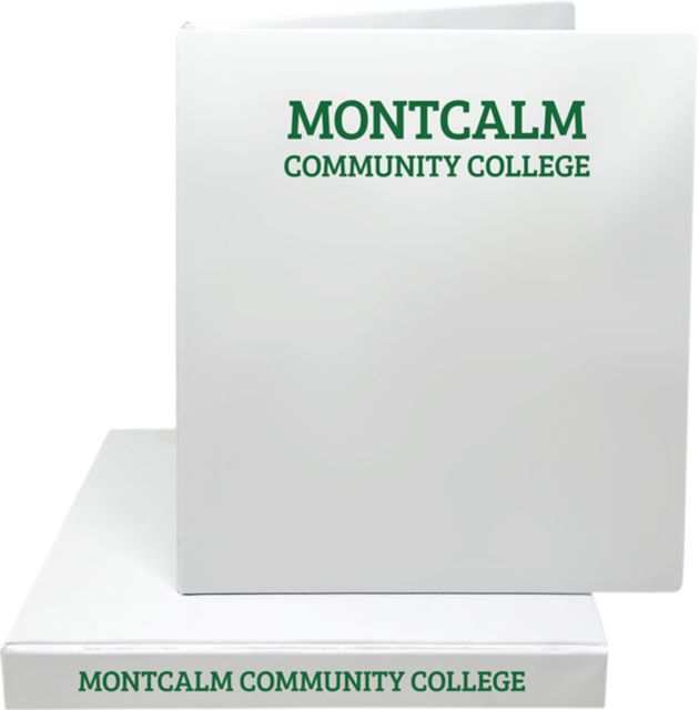 Montcalm Community College 1'' Vinyl Binder