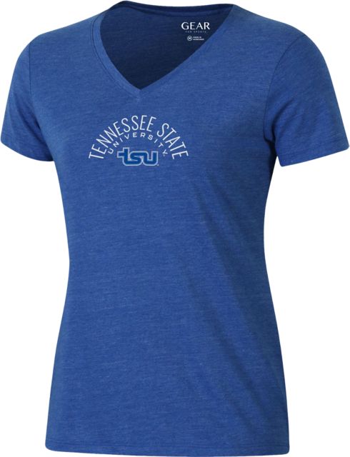 Tennessee State University Women's Triblend V-Neck Short Sleeve T-Shirt