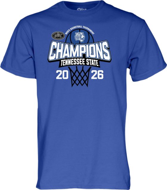 Tennessee State University Men's Basketball 2026 OVC Tournament Champions Short Sleeve T-Shirt