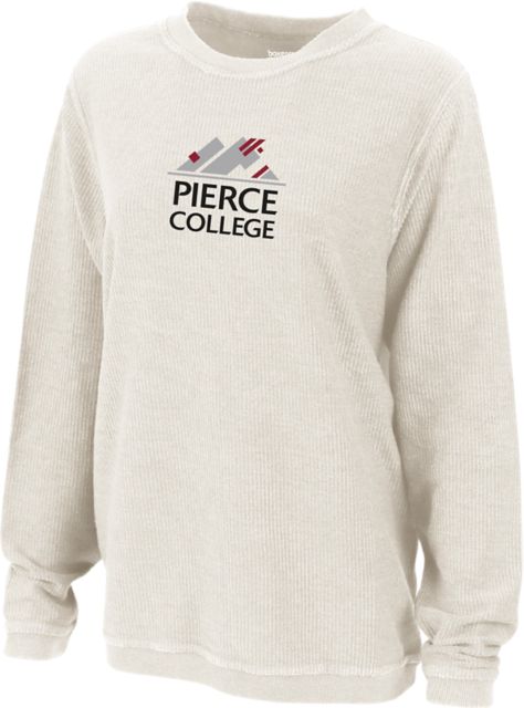 Pierce College Women's Corduroy Crewneck Sweatshirt