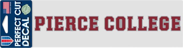 Pierce College 3'' x 10'' Perfect Cut Decal