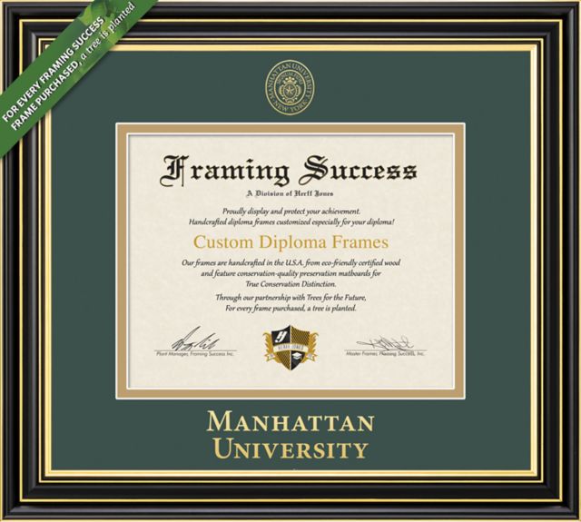 Manhattan University 8.5'' x 11'' Prestige Diploma Frame