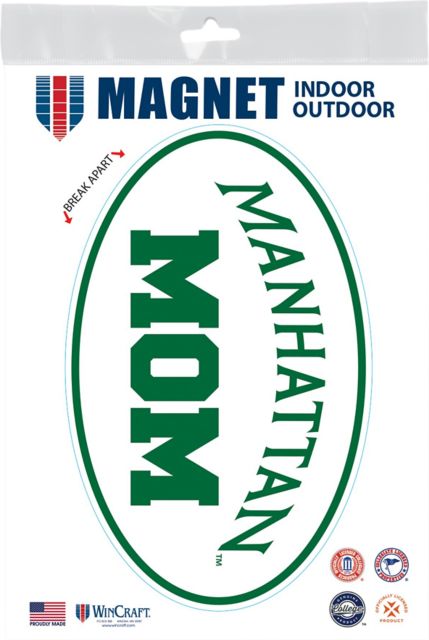 Manhattan University Mom 3.5 x 5.5 Oval Magnet