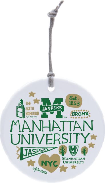 Manhattan University Julia Gash Ceramic Ornament