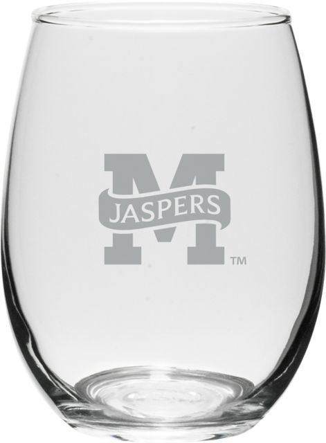 Manhattan University 15 oz. Jaspers Wine Glass