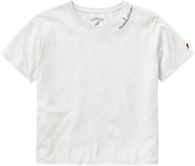 Manhattan College Short Sleeve Crop Top