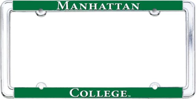 Manhattan College Thin Dome License Plate Frame